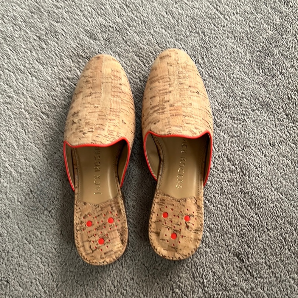 Brand new, never work Jack Rogers cork mules